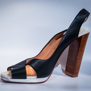 Christian Louboutin Morphea Colorblock Crisscross Slingback Pump
